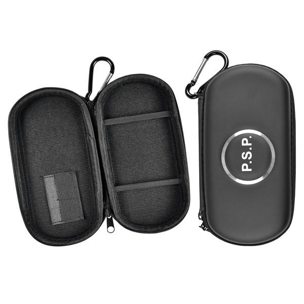 Sony PSP 1000 2000 3000 Airfoam Case Pocket with Memory Card Holder